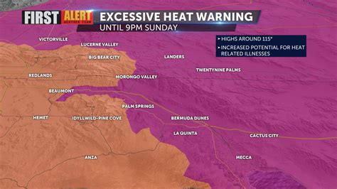 Excessive Heat Warning Continues And Monsoonal Moisture Expected To