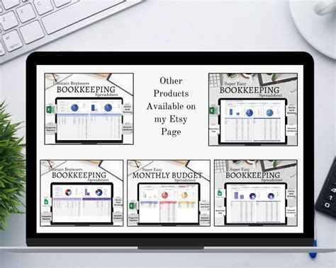 Easy Bookkeeping Spreadsheet Template for Small Businesses. - Etsy UK