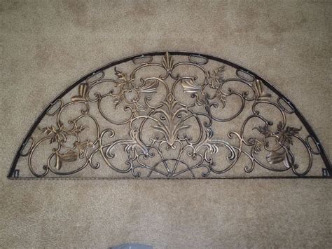 Half Moon Arch Rustic Architectural Wall Garden Iron Over Door Patio