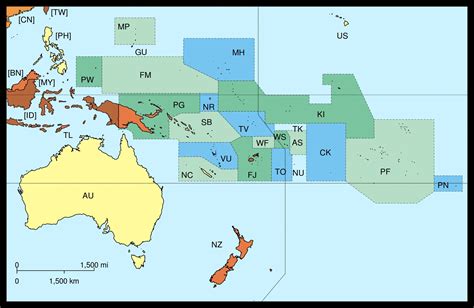 Oceania Mapa Politico Imagui