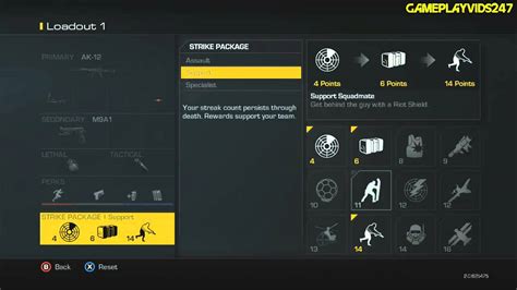 Call Of Duty Ghosts All Strike Packages Kill Streaks Showcase