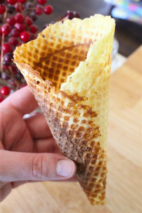 Homemade Waffle Cones With Or Without A Maker