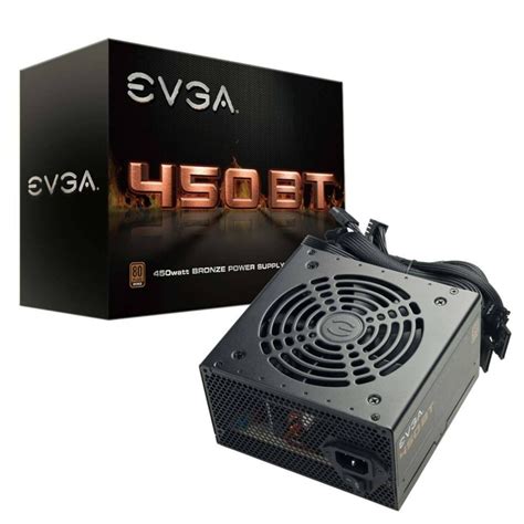 Fonte 450W EVGA 450 BT 80 Plus Bronze 100 BT 0450 K1 ChipByte Informática