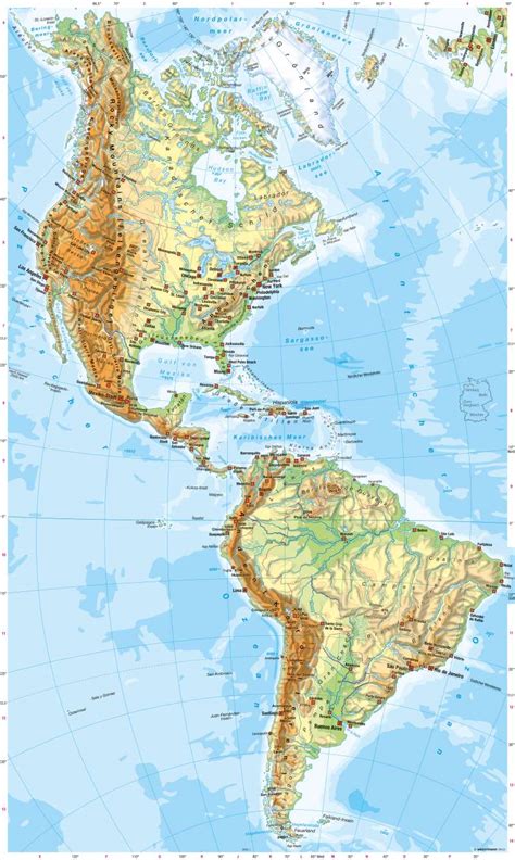 Karte Kontinent Amerika Goudenelftal