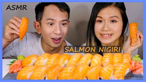 Asmr 대왕 연어초밥 먹방 Giant Salmon Nigiri Sushi Mukbang No Talking Eating Sounds Froggy Kitty Asmr