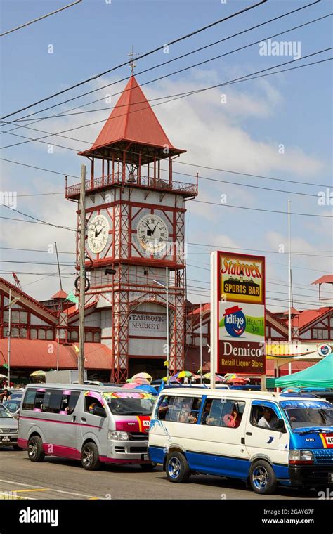 Stabroek Market Clock Tower In Georgetown Guyana South America Stock