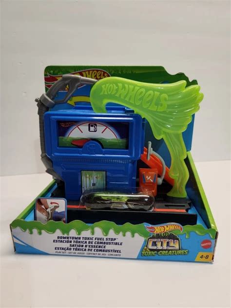 HOT WHEELS DOWNTOWN Toxic Fuel Stop Playset Mattel Brand New PicClick UK