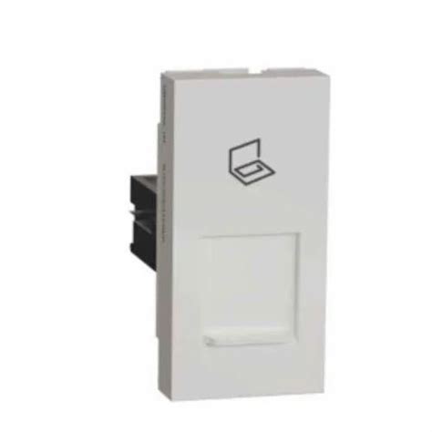 Schneider Electric Unica Pure Module Polar White Rj With Shutter