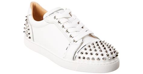 Christian Louboutin Vieira 2 Leather Sneaker in White | Lyst