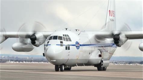 Nasa C 130 Hercules Airborne Science Program Arrival And Departure Youtube