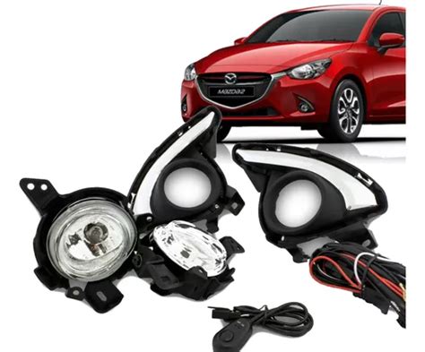 Faros Niebla Mazda 2 2016 2017 2018 Kit Cromo Calidad Orig