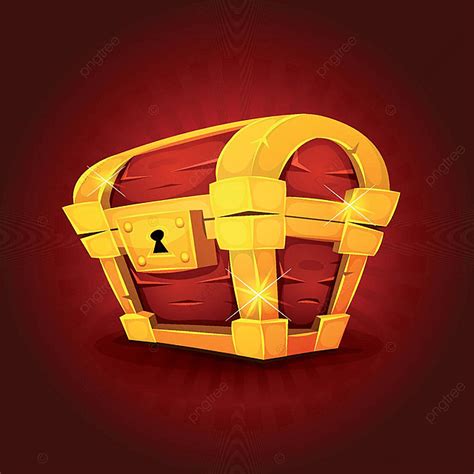 Treasure Chest Game Vector Png Images Treasure Chest Icon For Game Ui