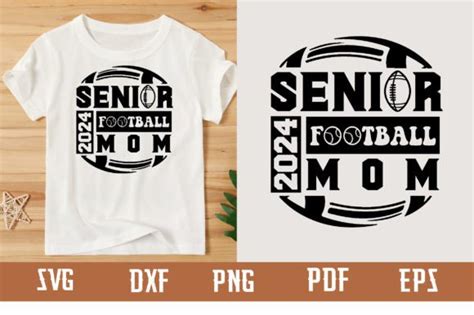 Senior 2024 Football Mom Svg Design Graphic By Binasvgbundle Creative