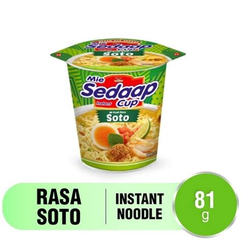 MIE SEDAP CUP SOTO 81 GR SIPLah