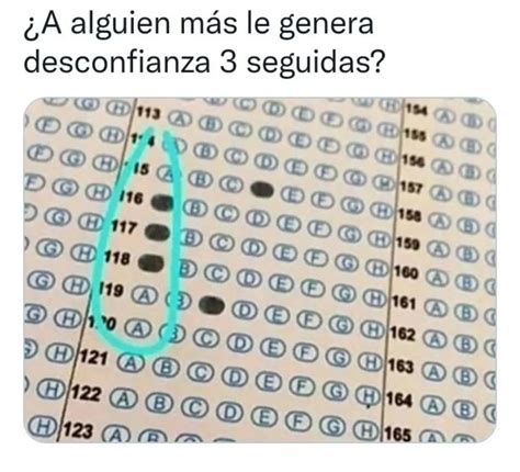 A alguien más le genera desconfianza 3 seguidas Memes