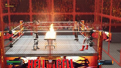 WWE 2K23 How To Set A Table On Fire Tables Finisher Controls