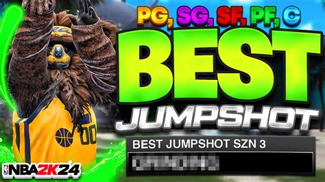 Best Jumpshots For Every 3pt Rating Height On Nba 2k24 100 Greens