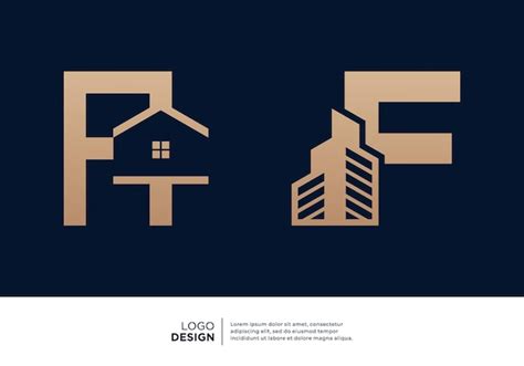 Premium Vector Set Of Initial Letter F Building Logo Design