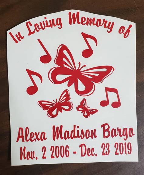 In Loving Memory Decal STICKER Car Decal Window Etsy