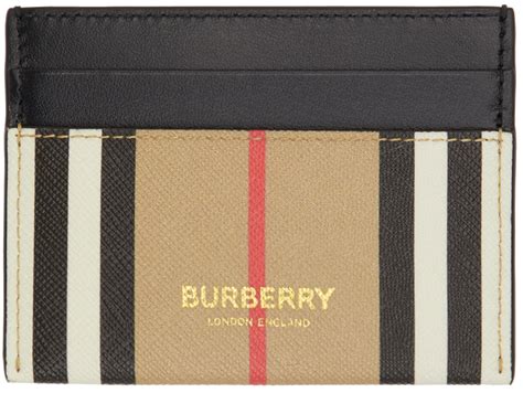 Burberry Beige Sandon Card Holder Ssense