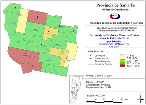 Gobierno de Santa Fe Adultos Mayores según Censo Nacional de