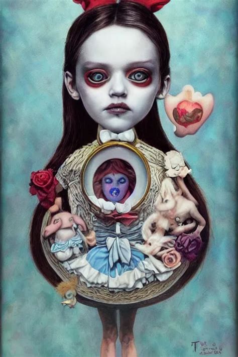 Pop Surrealism Lowbrow Art Realistic Cute Girl Stable Diffusion