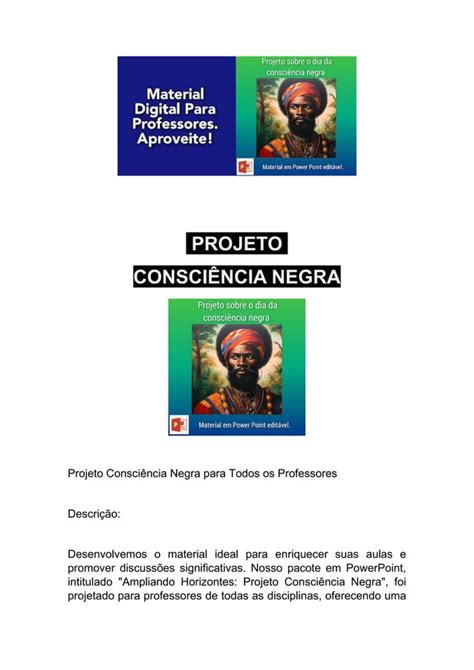 PROJETO CONSCIÊNCIA NEGRA pdf