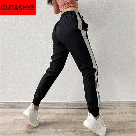 Guta Sports Pants Autumn Women Loose Yoga Pants Sports Trousers