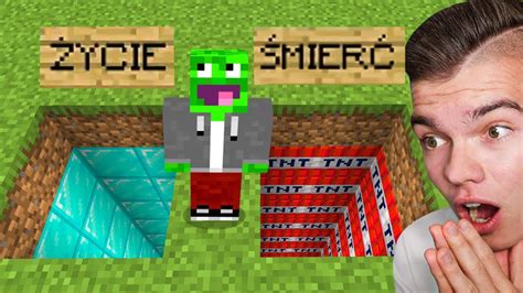 NIE WYBIERZ ZŁEJ DZIURY z WOJANEM w Minecraft YouTube