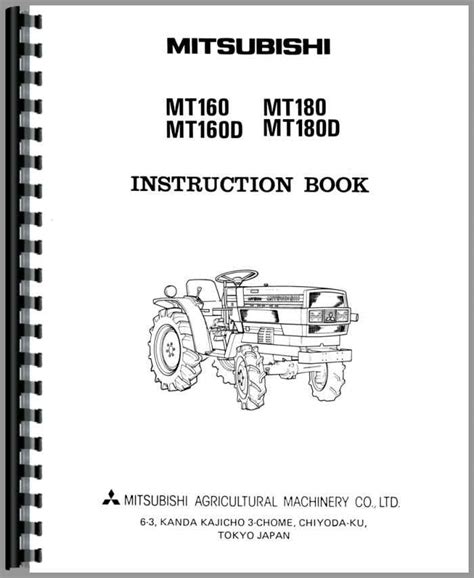 Mitsubishi Mt160 Tractor Operators Manual