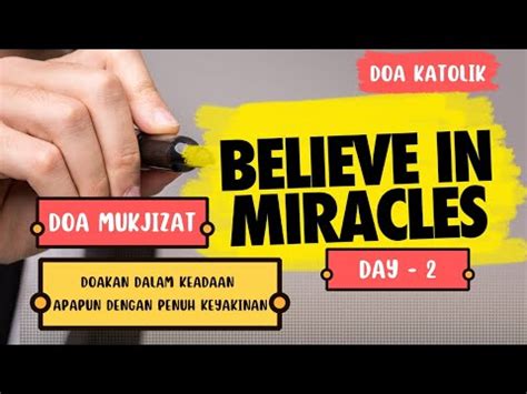 Doa Mukjizat Doa Harian Katolik Doa Katolik YouTube