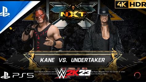 Full Match Kane Vsundertaker Nxt Wwe 2k23 Youtube