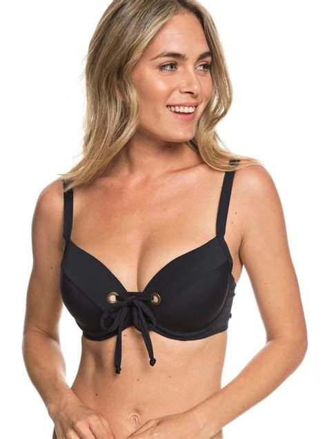 Beach Classics D Cup Molded Underwire Bra Bikini Top