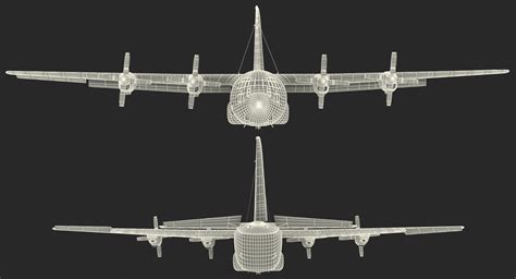 3d Model Lockheed C 130 Hercules Military Transport