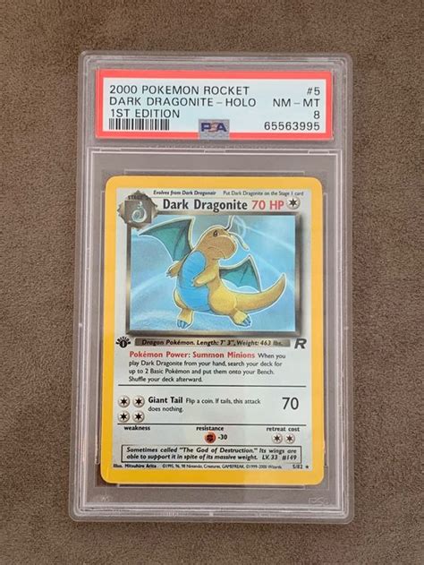 Psa Edition Holo Dark Dragonite Eng Team Rocket Pokemon Kaufen