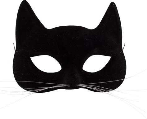 Cat Eye Mask With Whiskers Black One Size Wearable Costume Accessory For Halloween Party City