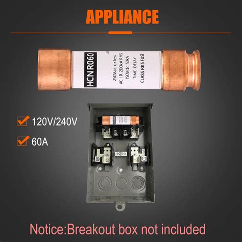 Snapklik.com : Wells 60 Amp 240 Volt Fuse For Disconnect Box 2 Pack