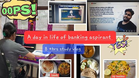 A Day In Banking Aspirant Life Hrs Study Vlog Target Ibps Rrb Sbi