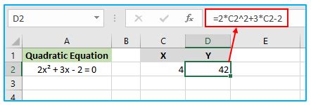 How To Solve Quadratic Equation In Excel