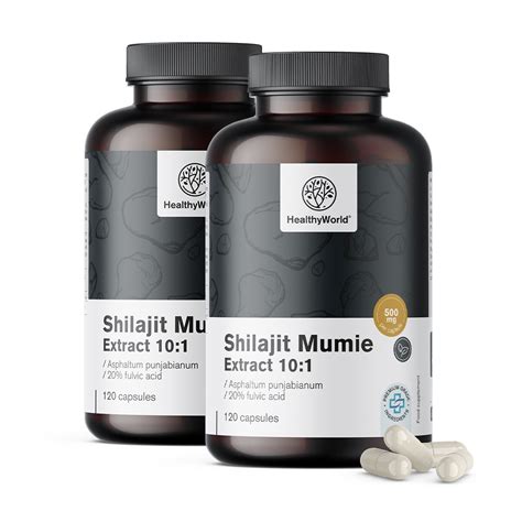 Шилажит Мумио Extract 10:1, 120 капсули - HealthyWorld.bg
