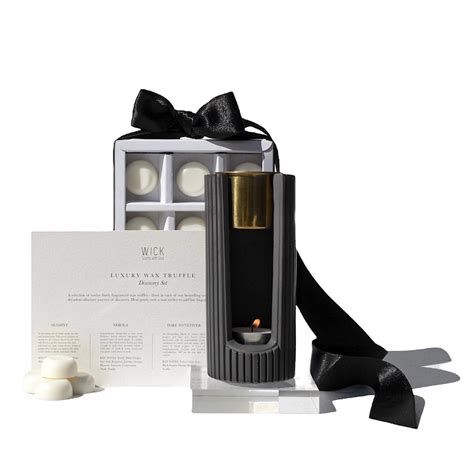 The Wax Melter And Wax Truffle Discovery Set T Set Charcoal Wick Fragrances