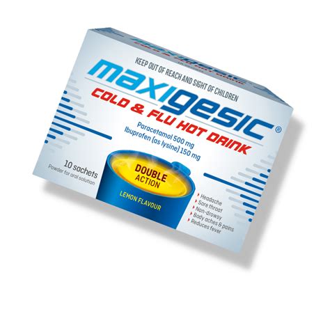 Maxigesic Cold Flu Hot Drink AFT Pharmaceuticals Australia