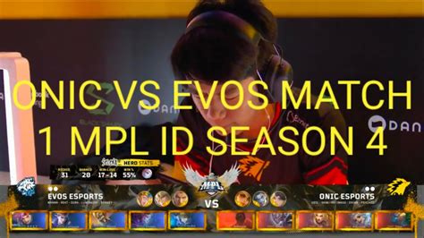 Onic Vs Evos Match Mpl Id Season Youtube