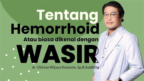 Apa Itu Wasir Atau Hemorrhoid Dokter Spesialis Bedah Digestif