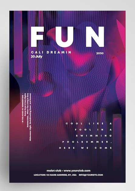Premium Psd Fun Club Party Event Flyer Design