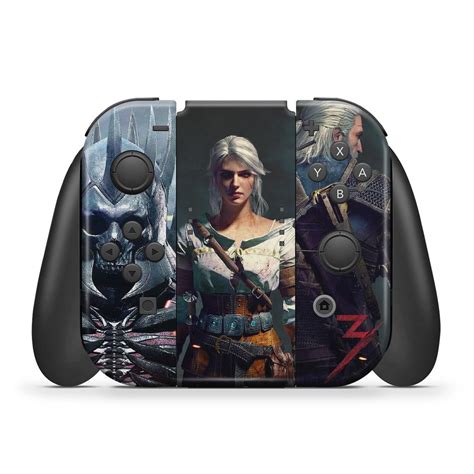 Kit Nintendo Switch Oled Skin E Capa Anti Poeira The Witcher Wild