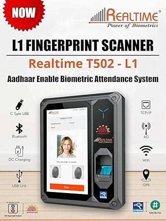 Realtime T L With Lan T L L Scanner Aadhaar Enabled Biometric