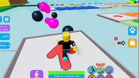 Mega Easy Obby 475 Stages Floor 1 50 Stages Roblox Youtube