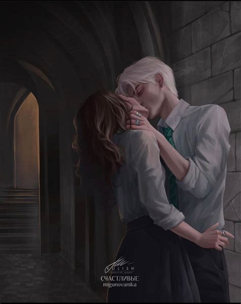 Pin By House Of Neutral On Dramione Fanart Draco And Hermione