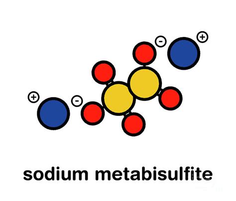 Sodium Metabisulfite Chemical Structure 1 By Molekuul Science Photo